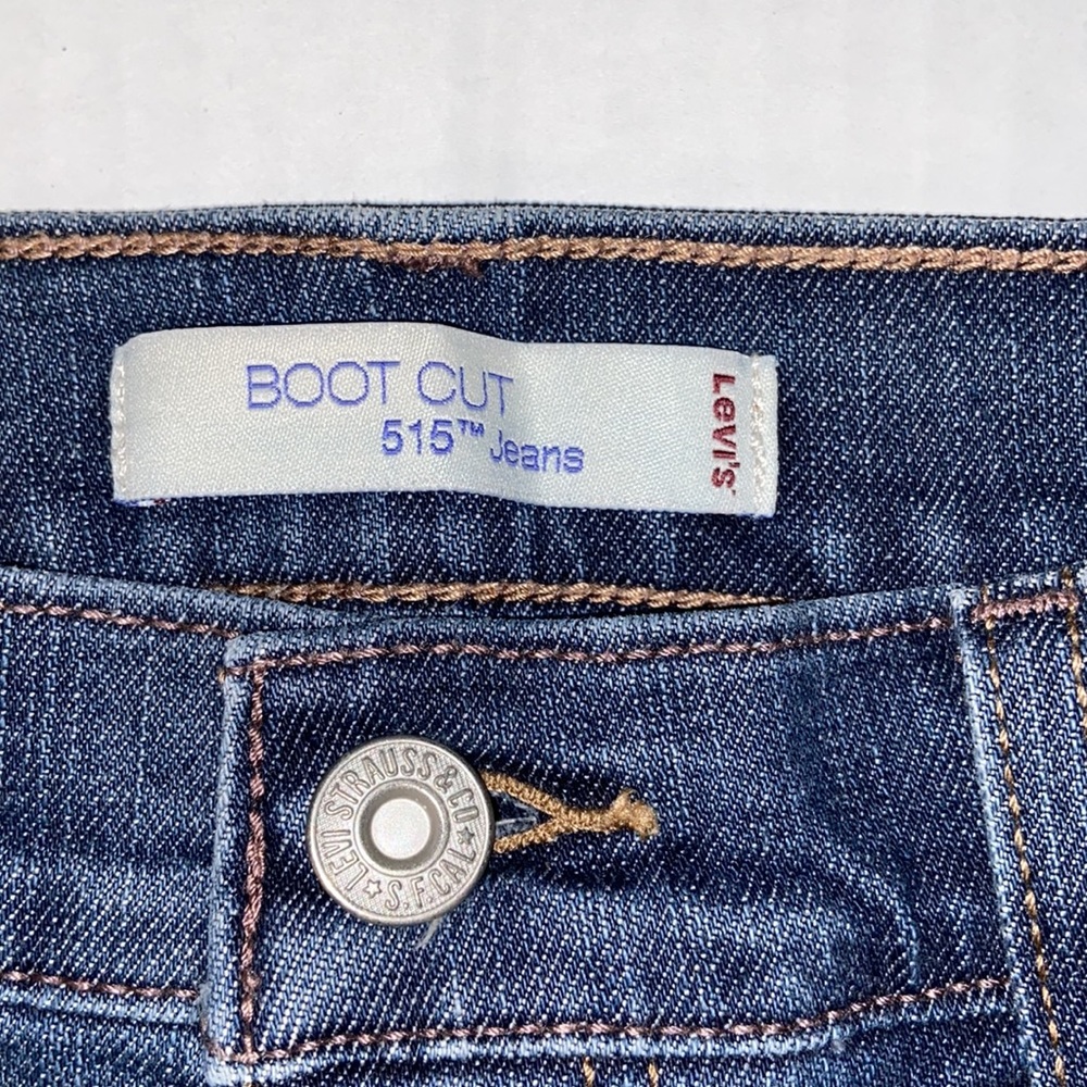Levi’s 515 Women’s Bootcut Blue Jeans Size 6 Short - Picture 11 of 14